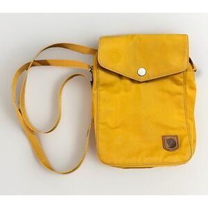Fjallraven Greenland G-1000 Crossbody  Hiking Travel Bag 6.5"x9" Yellow Oxide